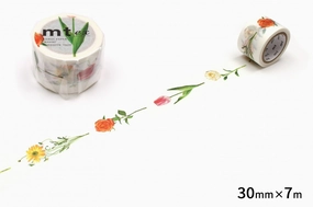 biodegradable boxed Mt Ex Washi Tape - Hana (Flower)