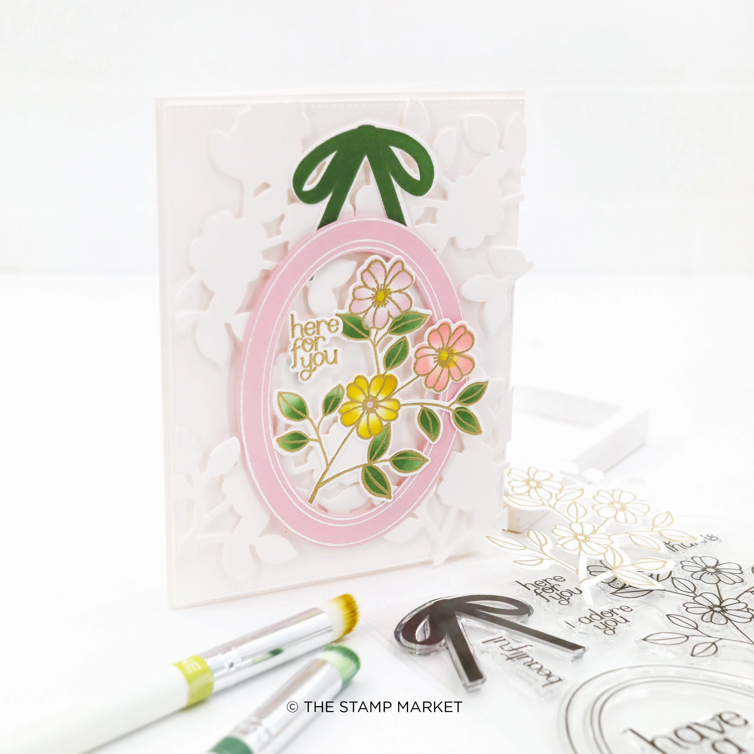 Petal Portrait Stamp Set synthetic pastel