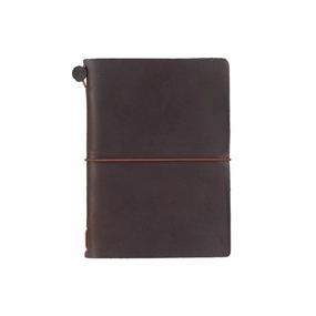 shiny Traveler'S Notebook Starter Kit- Passport Size In Brown