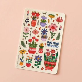 Whimsical Plants Vinyl Sticker Sheet classic special