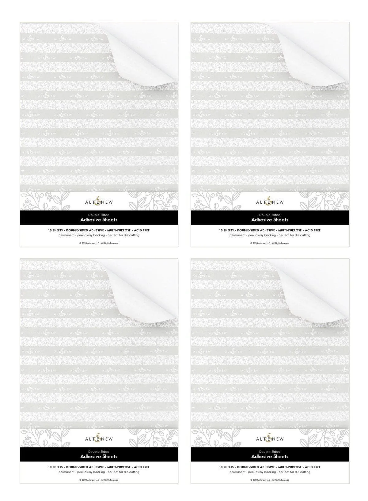 automatic 40 Double-Sided Adhesive Sheets Unlimited Bundle (4 Sets Of 10 Sheets)