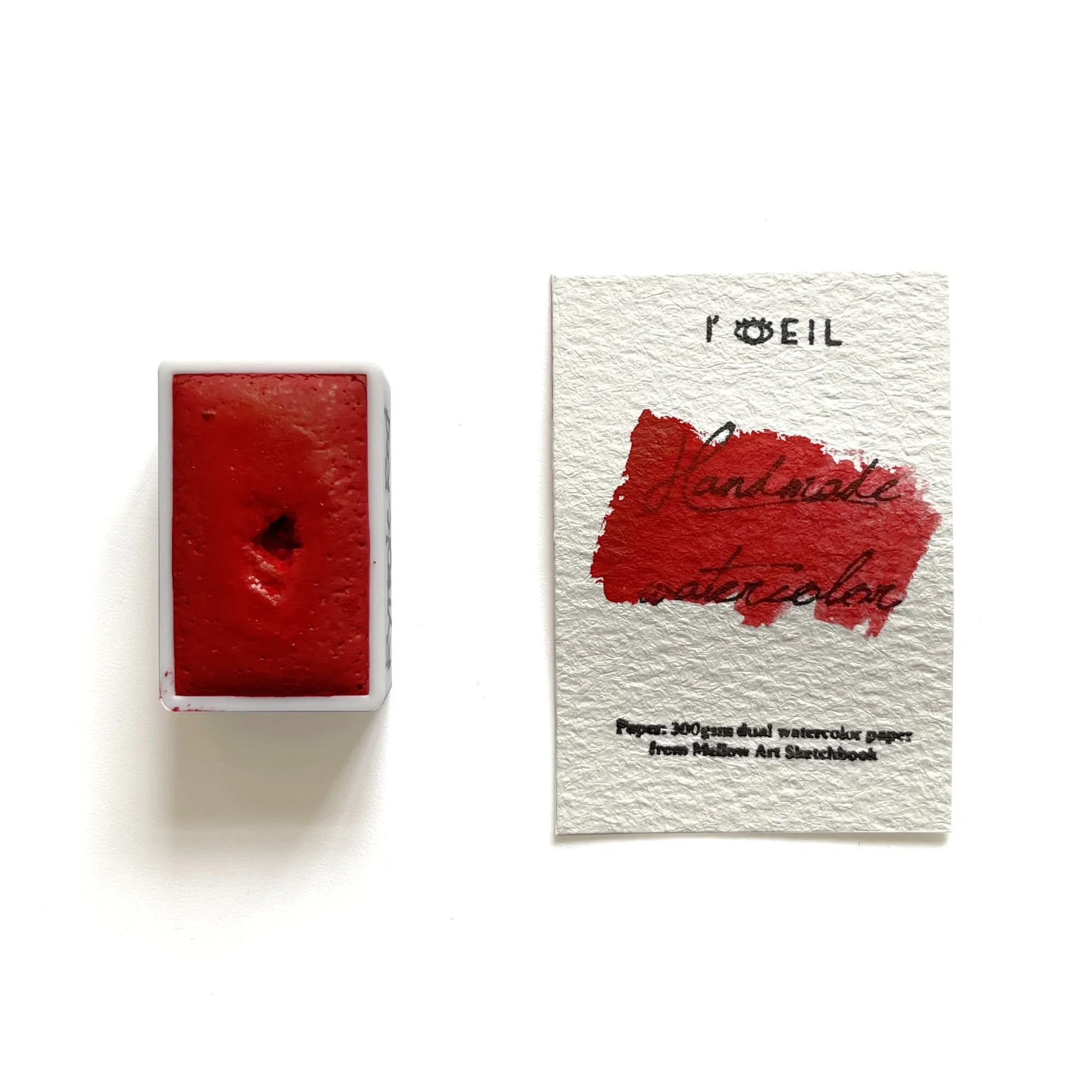 Pyrrole Red Pr254 - Artist Grade Handmade Honey Based Watercolor Paint Full Pan 3.2Ml neutral affordable
