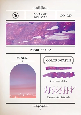 stackable modern Dominant Industry Pearl Ink 25Ml - Sunset