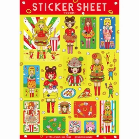 classic recycled Foodies Sticker Sheet