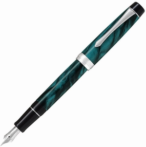 versatile boxed Pilot Custom Se Marble Green Fountain Pen