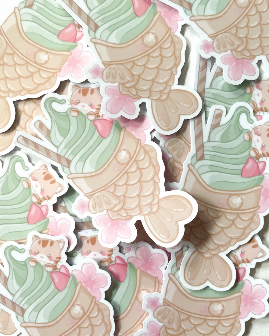 Taiyaki Waterproof Sticker cotton bulk