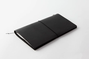 Traveler'S Notebook Starter Kit-Regular Size- Black lightweight vintage
