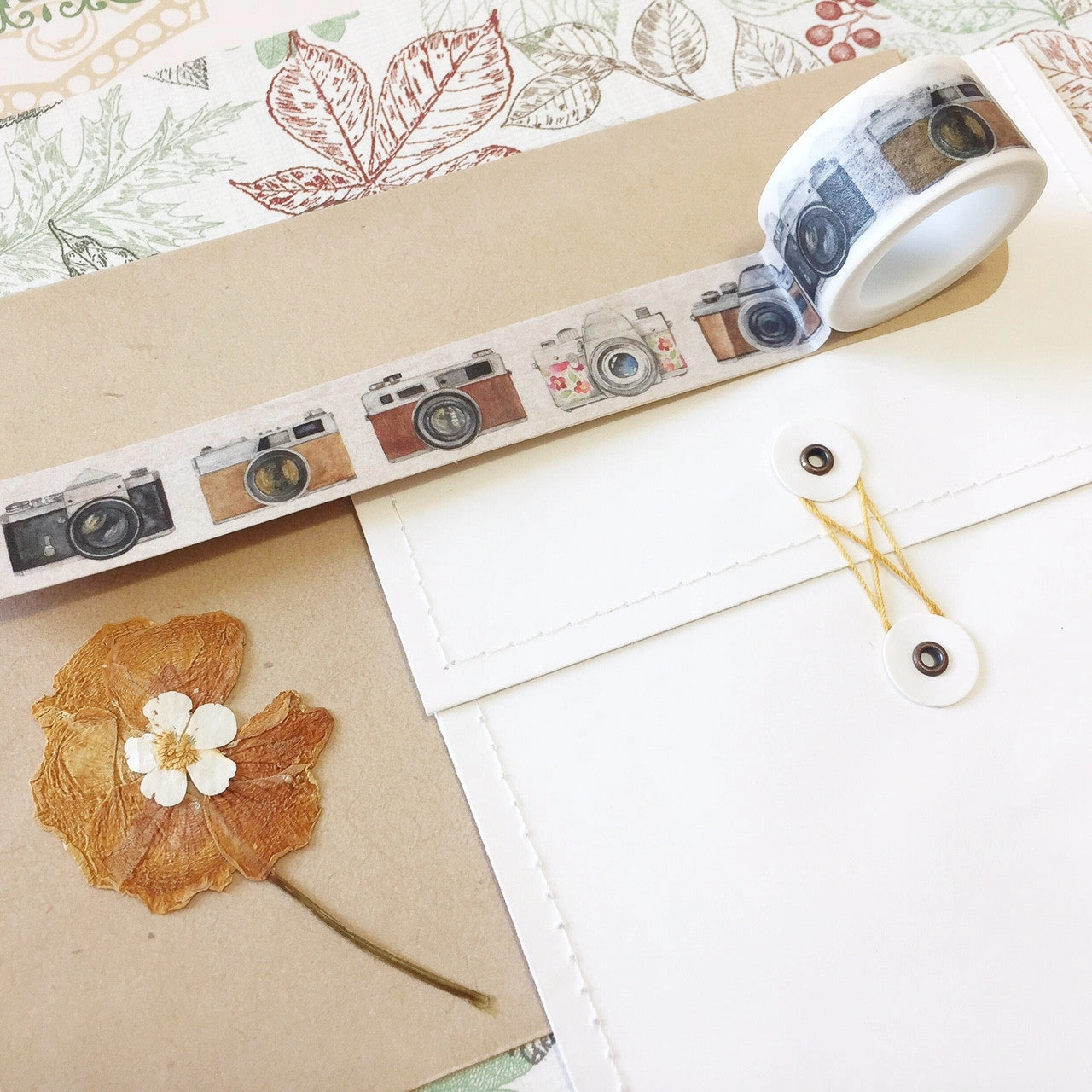 set Vintage Camera Washi Tape