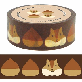 vivid Squirrel Hide And Seek Washi Tape