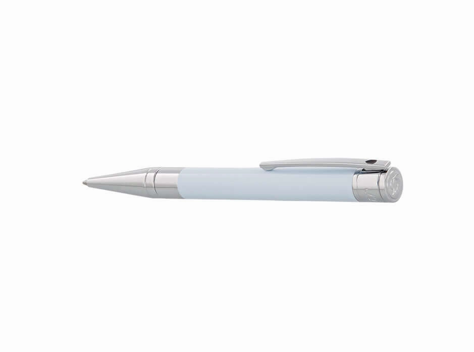 bronze St Dupont D-Initial Pastel Blue Ballpoint Pen