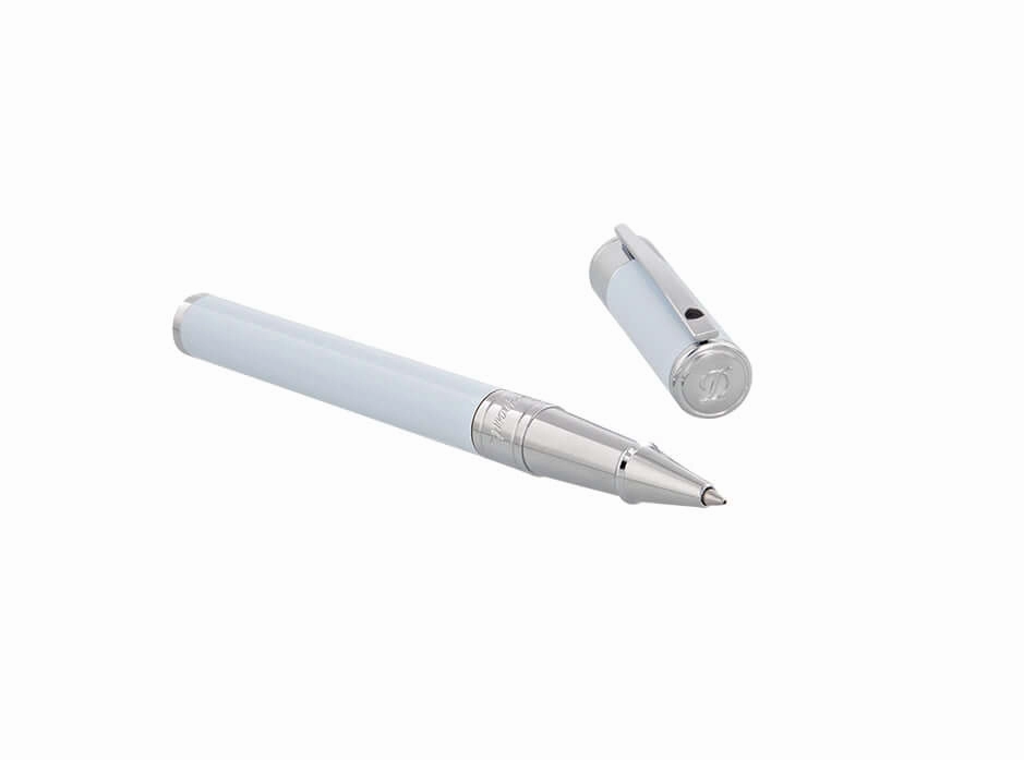 tiny St Dupont D-Initial Pastel Blue Rollerball Pen