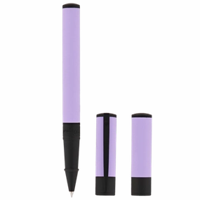 St Dupont D-Initial Velvet Collection Lilac & Matte Black Rollerball Pen heatproof