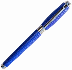 maxi St Dupont Diamond Guilloche Sapphire Rollerball Pen