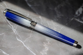 reliable St Dupont Line D Starburst Blue Rollerball Pen