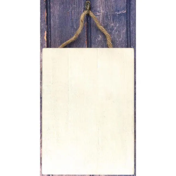 Wooden Plaque - 6 X 8" refined cotton