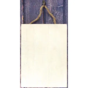 Wooden Plaque - 6 X 8" refined cotton