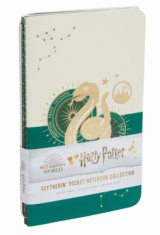 Harry Potter: Slytherin Constellation Sewn Pocket Notebook Collection (Set Of 3) sleek
