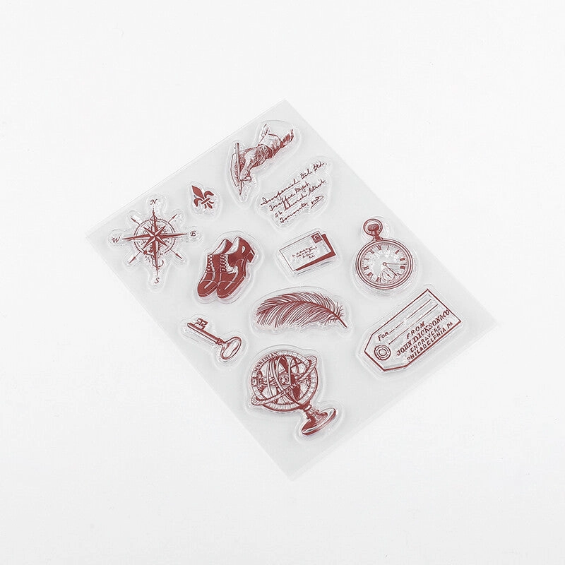 colorful refined Letter From Ocean Bgm Clear Stamp Set