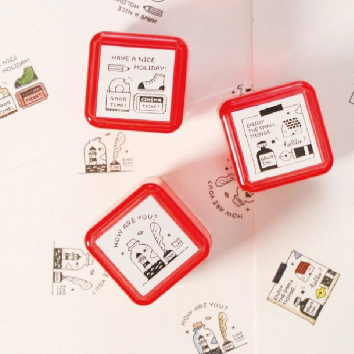 nonslip Sanby X Eric Small Things Pre-Inked Stamp Bottle