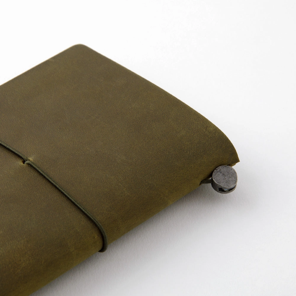 Traveler'S Notebook Starter Kit-Passport Size In Olive ergonomic sturdy