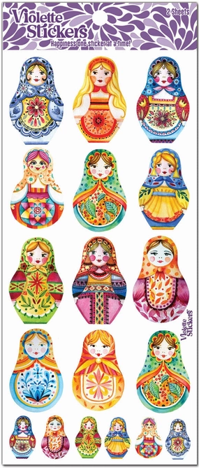 Stacking Dolls Stickers strong