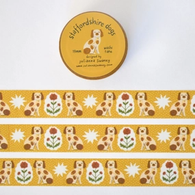 Staffordshire Dog Washi Tape slim multipurpose