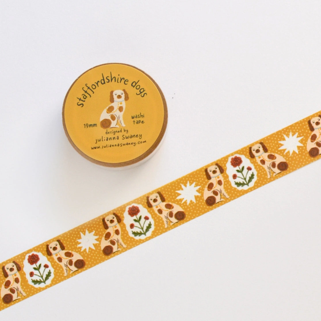 lightweight luxury Staffordshire Dog Washi Tape