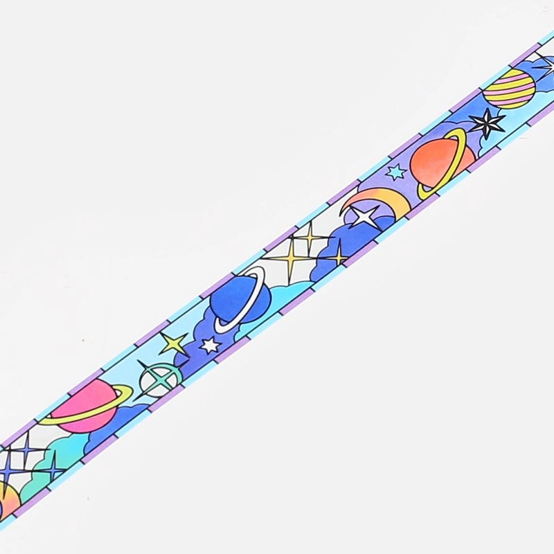 sealed Stained Glass Interstellar Flight Washi Tape Clear Bgm