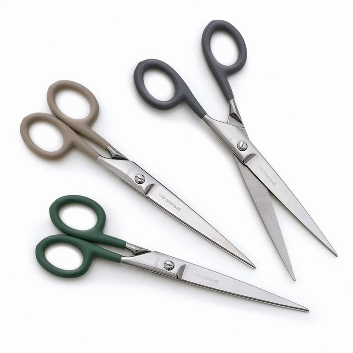 sealed Stainless Steel Scissors L // Green
