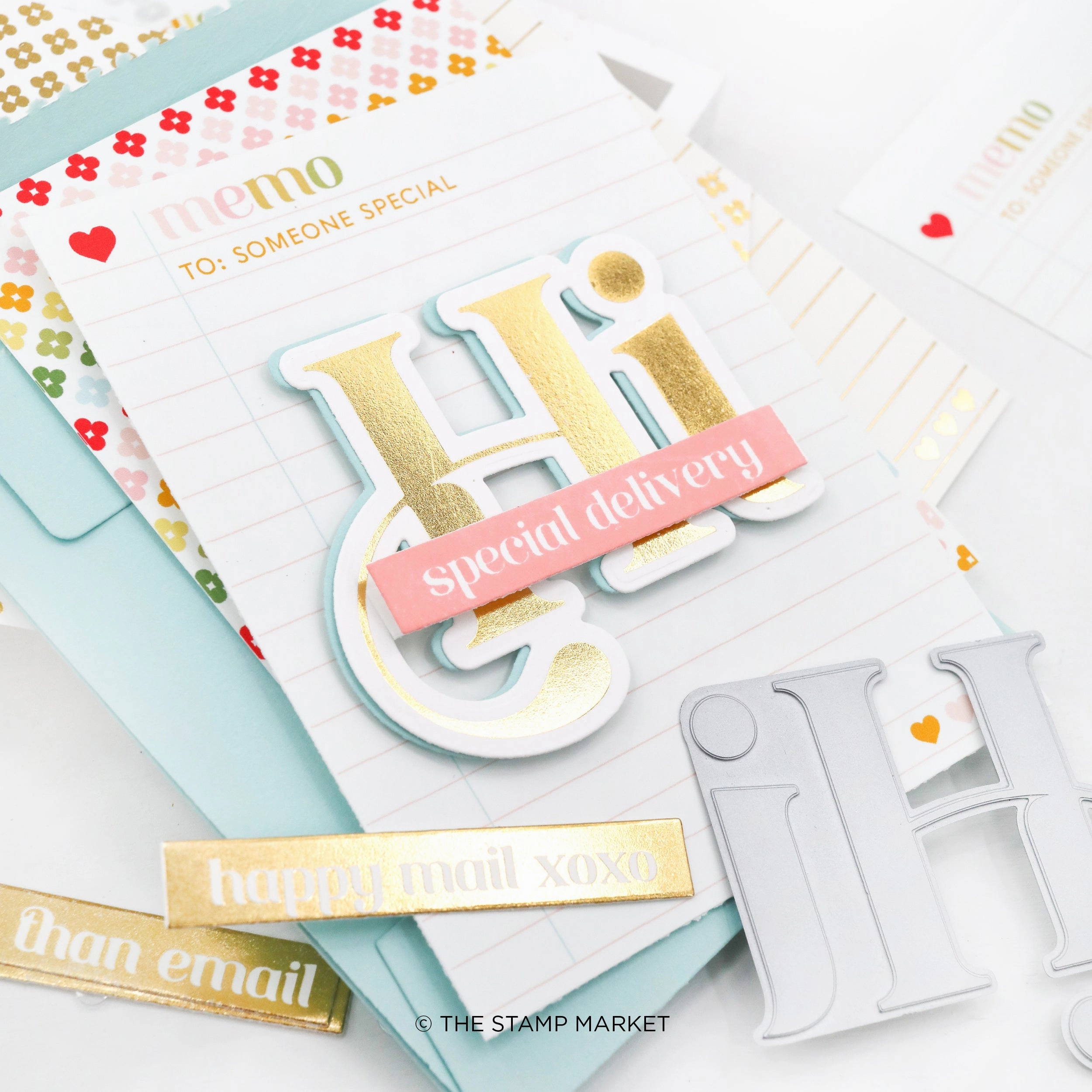 Stamp & Cut Salutations classic cotton
