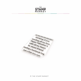 Stamp N Cut Love Notes narrow lightweight