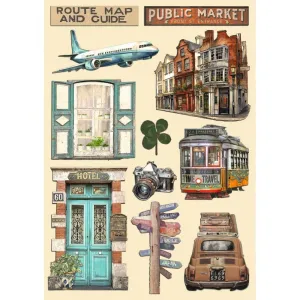 Stampeira Wood Shapes- Art Of Travelling mini