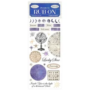 daily boxed Stamperia Rub Ons - Cosmic Infinity Lucky Star