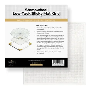 Stampwheel - Low Tack Sticky Mat: Grid vegan