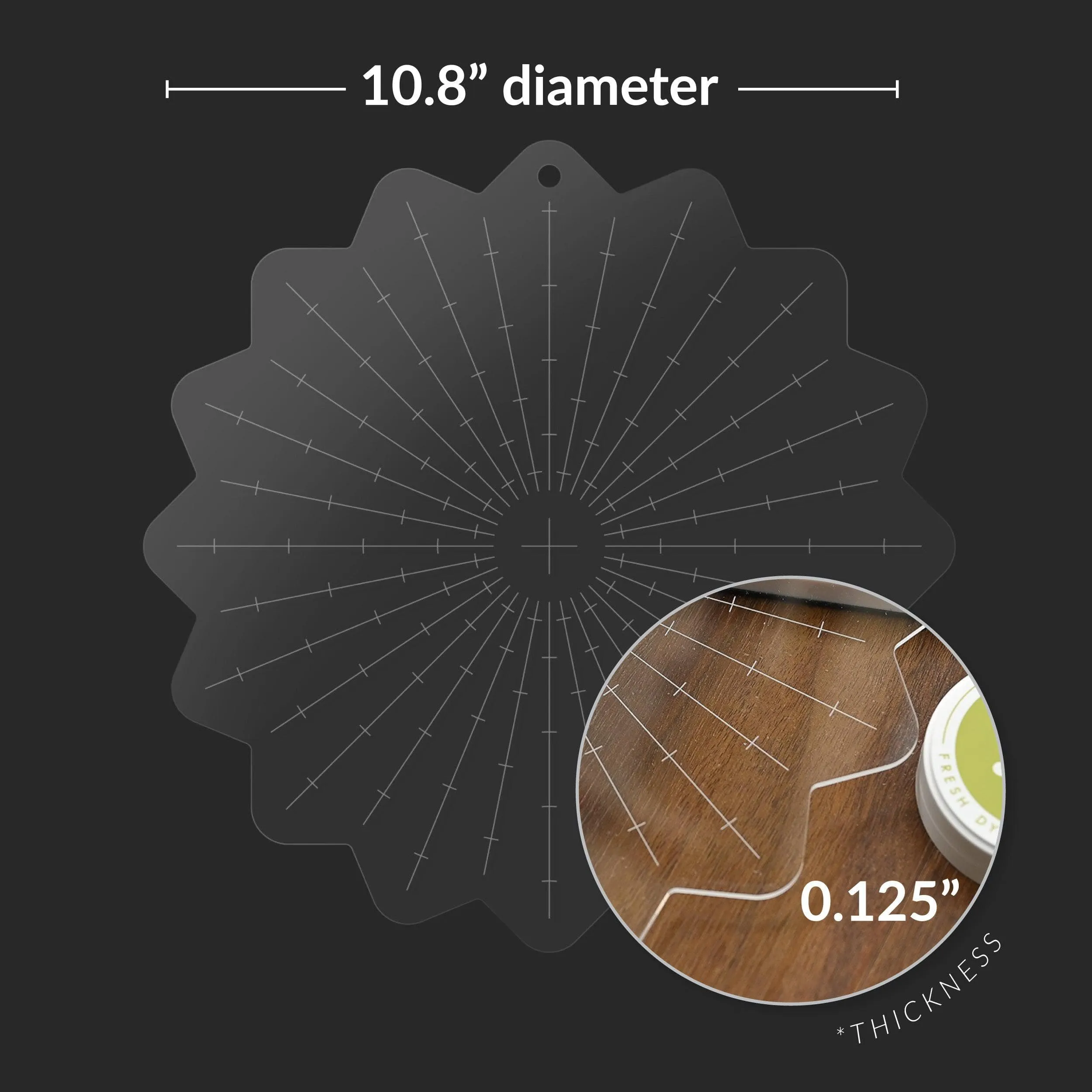 pack Stampwheel - Radial Grid Flip Plate