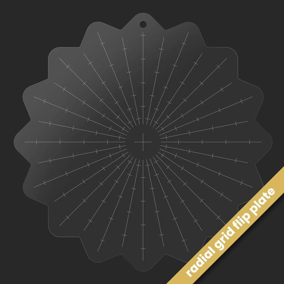 Stampwheel - Radial Grid Flip Plate bundle ergonomic
