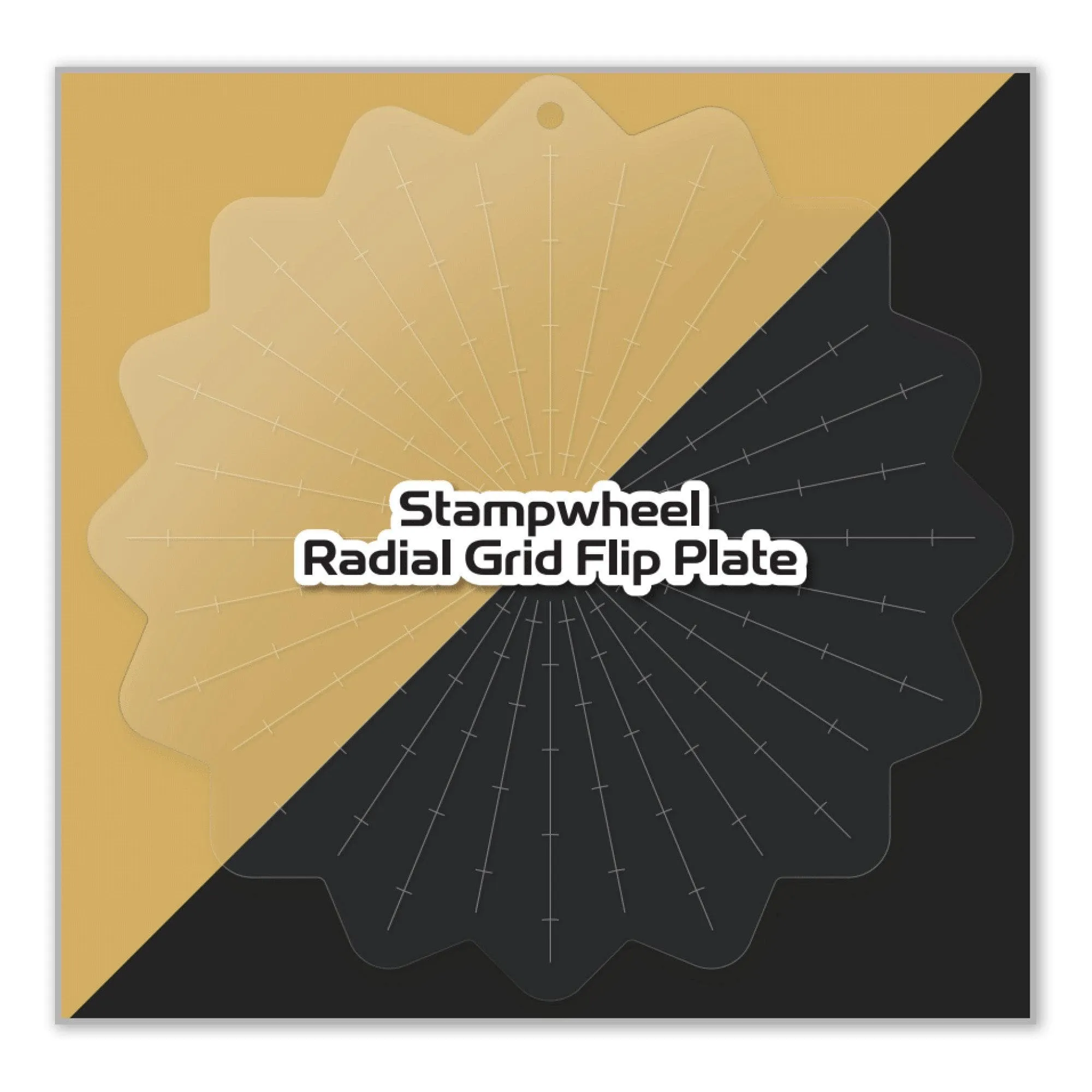 Stampwheel - Radial Grid Flip Plate cool