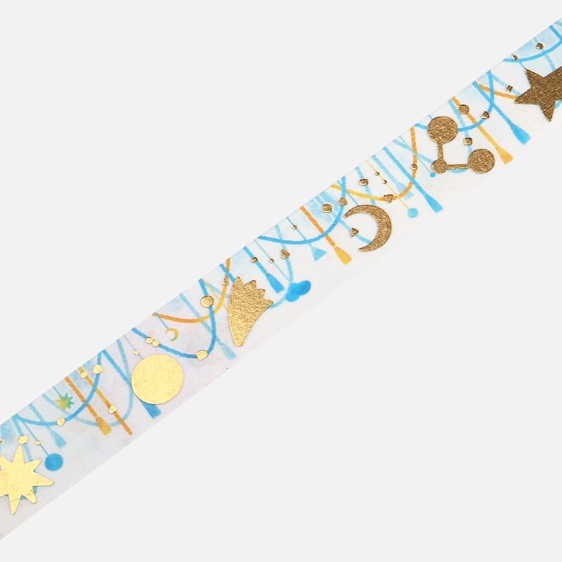 quickdry bright Star And Moon Decoration Washi Tape Foil Bgm