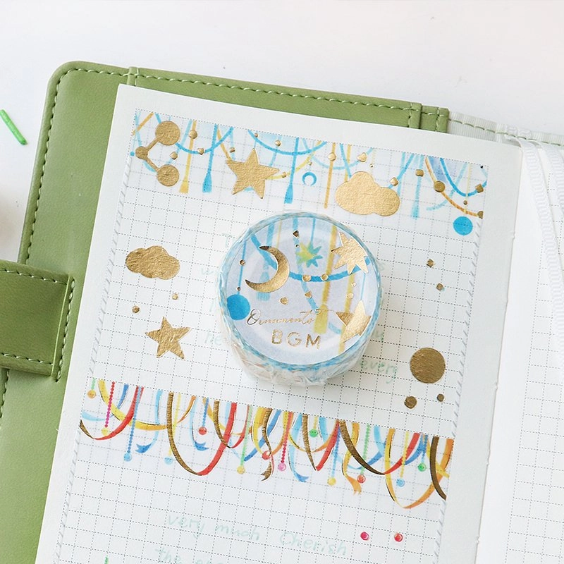 exclusive Star And Moon Decoration Washi Tape Foil Bgm
