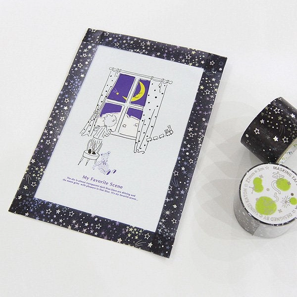 magnetic Starlight Washi Tape Shinzi Katoh Design