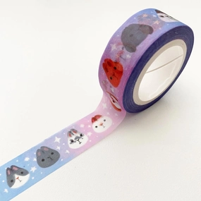 compact Starry Bunnies Washi Tape