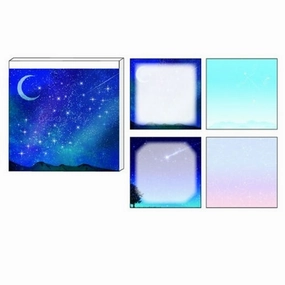 Starry Sky Memo Pad cotton locking