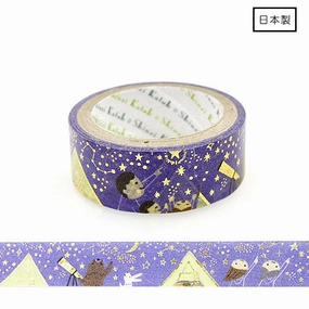 flat nonslip Starry Sky Observation Washi Tape