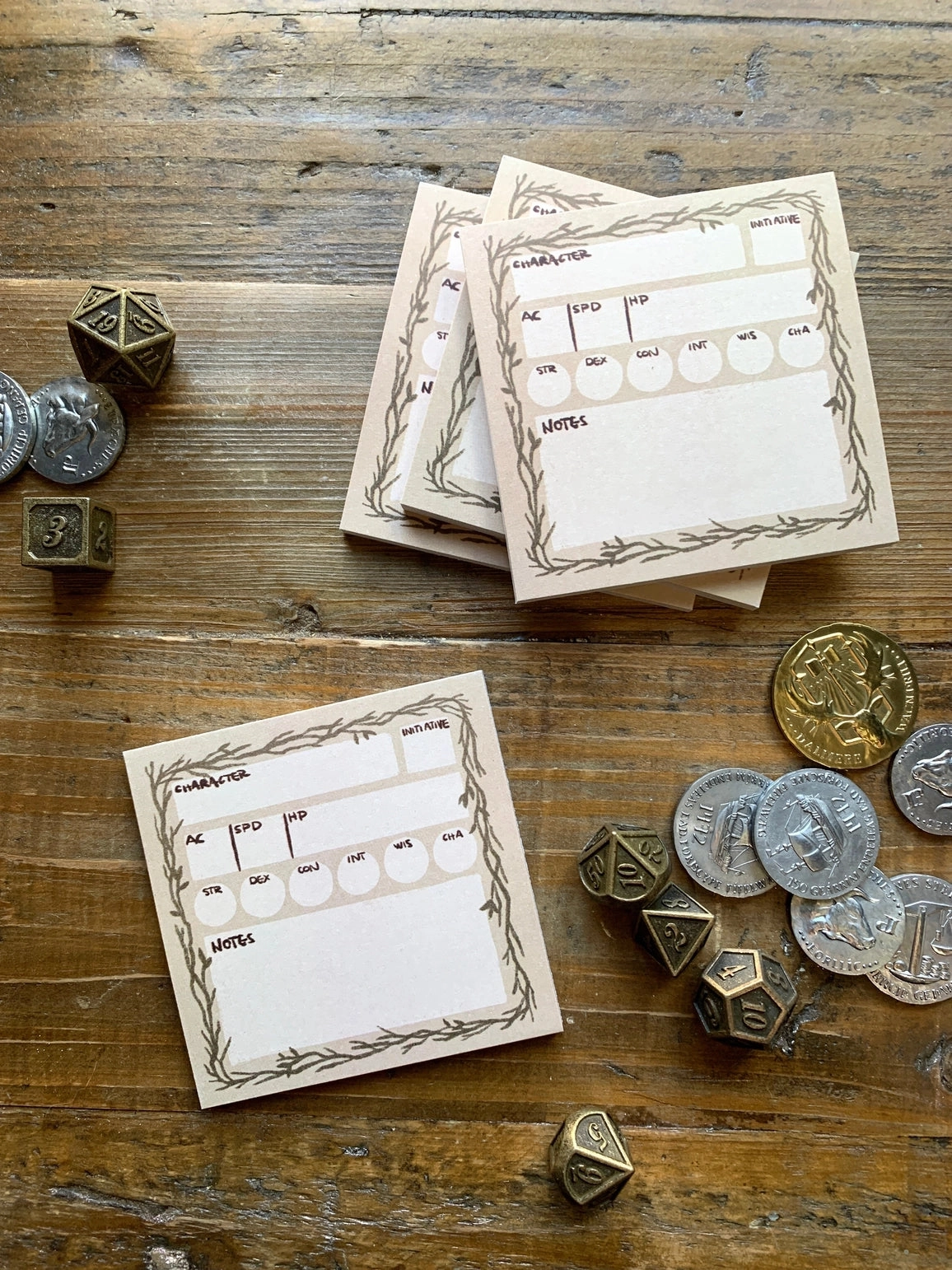warm wholesale Stat Block Sticky Note For Dnd, Pathfinder