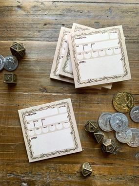 warm wholesale Stat Block Sticky Note For Dnd, Pathfinder