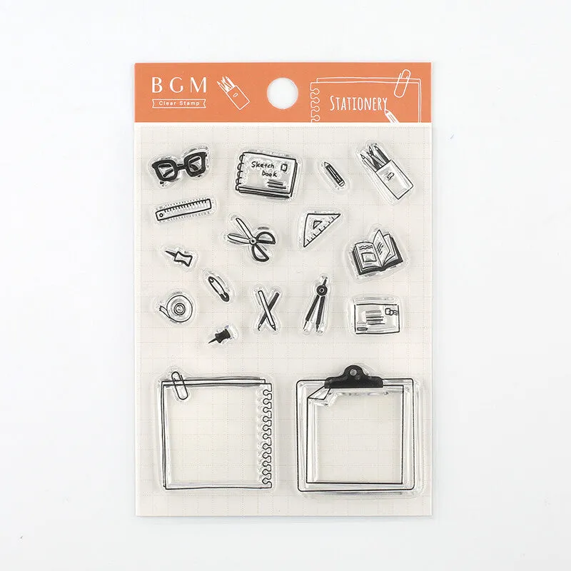 Stationery Bgm Clear Stamp bright