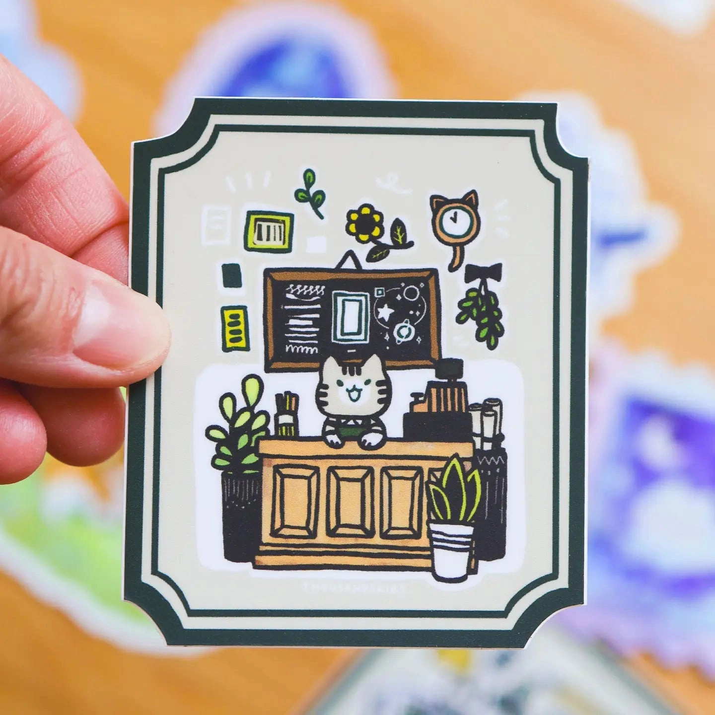 Stationery Store Vinyl Sticker lightweight