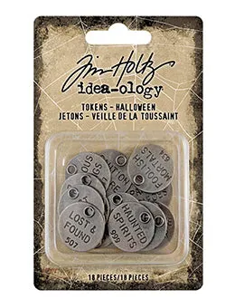 ergonomic resin Tim Holtz Ideal-Ology Halloween Tokens