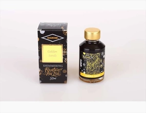 Diamine Shimmer 50Ml Fountain Pen Ink - Golden Sands valuable