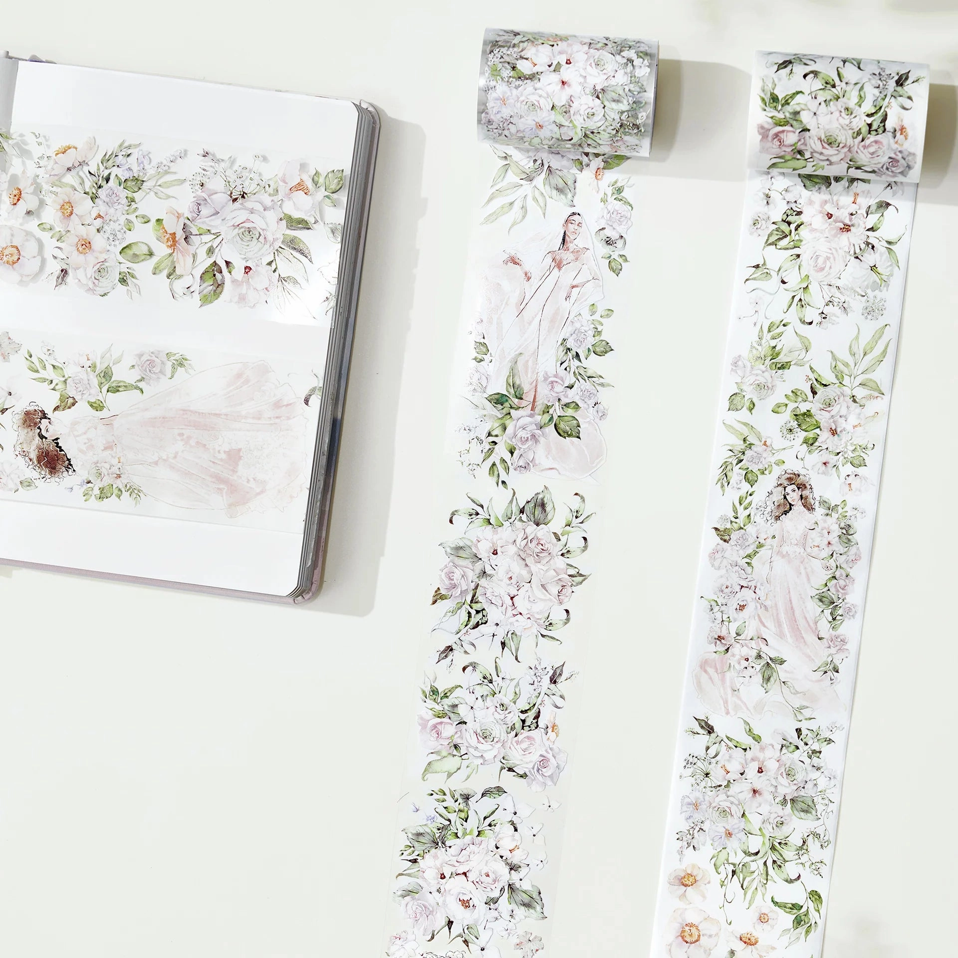 Floral Soliloquy Wide Washi/Pet Tape retractable